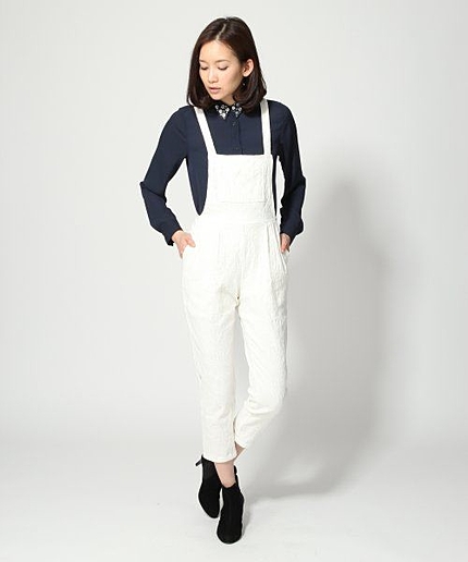 ジャガードサロペット