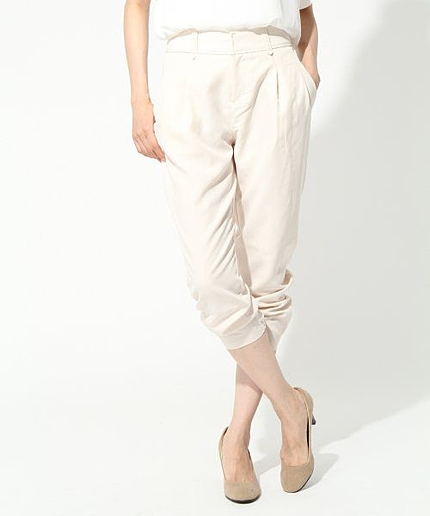 TR裾ゴムタックパンツ