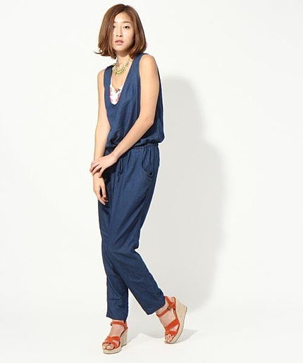 デニムコンビネゾン