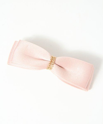 サテンリボンバレッタ