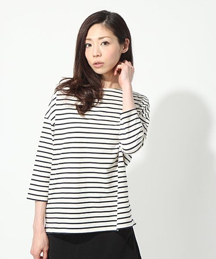 テンジクボーダーボートネック