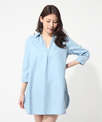 デニムスキッパーチュニック