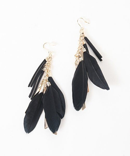 BIGフェザーピアス