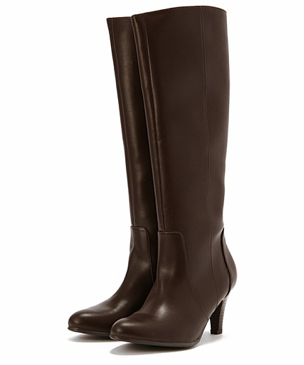 ■ボワソンショコラ/B スムースプレーンロングブーツ70