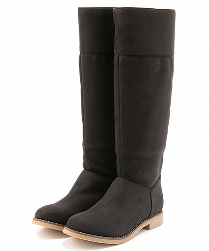 ■ボワソンショコラ【VERY12月号掲載】B フェイクムートンロングブーツ25