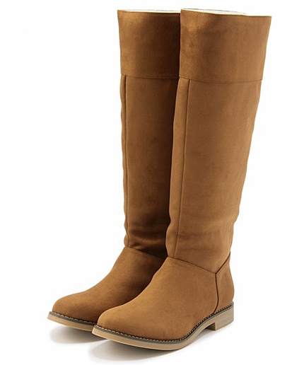 ■ボワソンショコラ【VERY12月号掲載】B フェイクムートンロングブーツ25