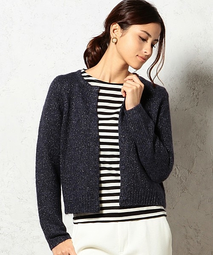 GO SCICCOSO ラメ C/N カーディガン