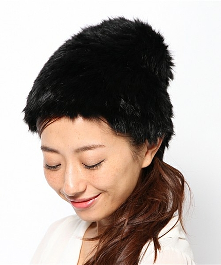 VINCENT PRADIER ラビットファーキャップ