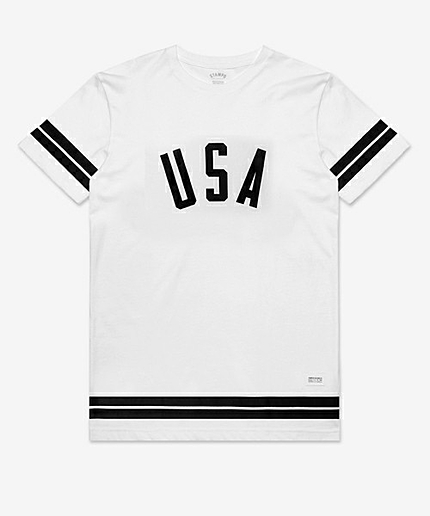 ＜STAMPD＞ USA STRIPE TEE/Tシャツ
