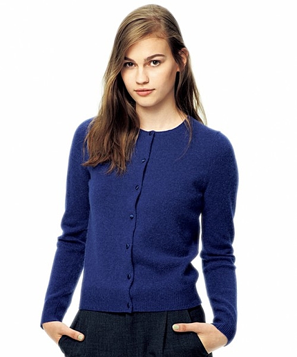 GO W/RAC クルミBTN C/N カーディガン