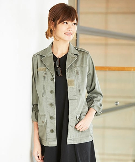 【WEB限定】 ○JCRP　C/PU　ミリタリージャケット / ο