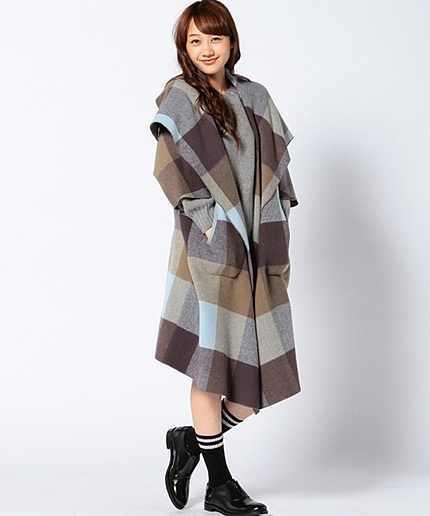 NYNブロックチェックコート/ NYN ブロックCHK　CT