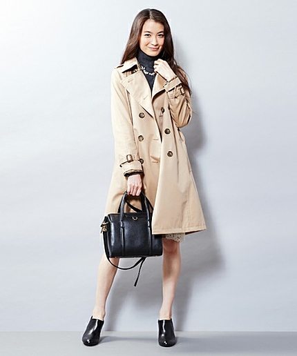 ○UAB C ギャバ トレンチコート†