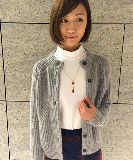 ＜closet story＞リブショート アンゴラニットカーディガン