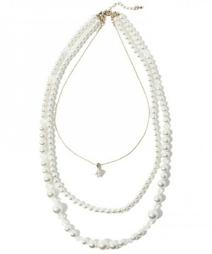 3連モチーフネックレス