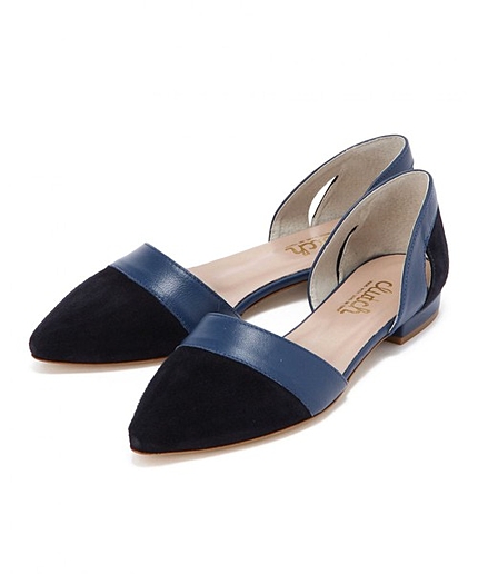 BYSF clutch アーモンドトゥフラットパンプス