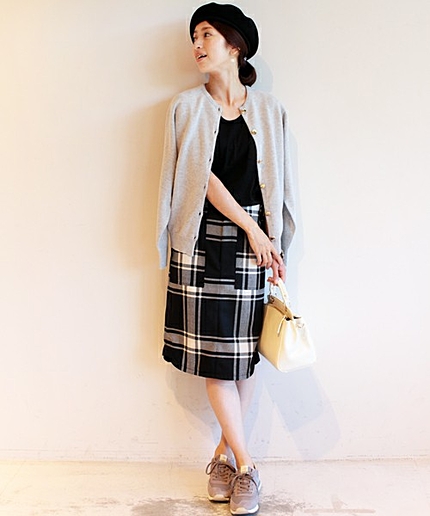 BY ∵AMERICANA×BTU 25周年別注 チェックタイトスカート