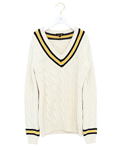 DRAWER チルデンVネックニット