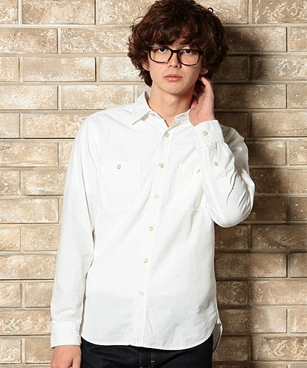 SELVAGE/CHAMB WORK REG シャツ