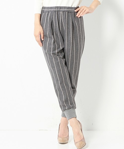 JCT W 圧縮 ストライプ トラック パンツ