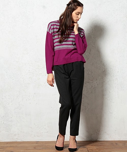 GT W/PU ウエストドロスト パンツ②