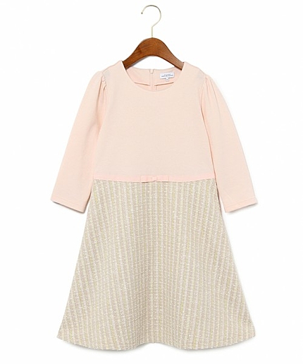 【JUNIOR】ツイード キリカエワンピース