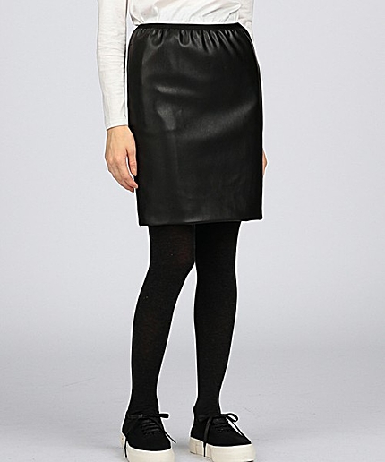 ENR シンセティックレザースカート