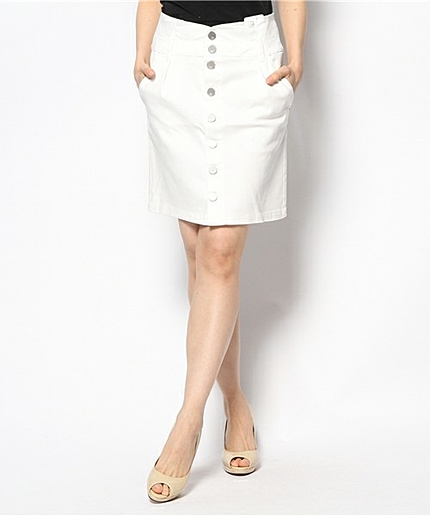 ☆【JourdeLanguage】サテンデニムスカート