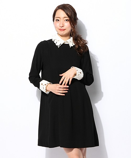 ☆ミリオネツイルバイカラーリトルブラックドレス