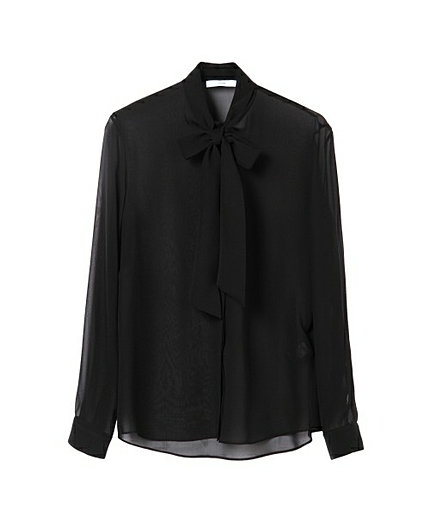 ASTRAET(アストラット) シルクシフォンボウタイブラウス