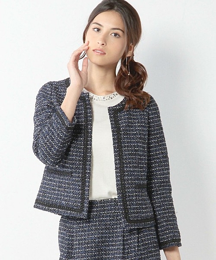 JOC C/AC ラメ ツィード 　N/C ジャケット　/　式典　/　スーツ