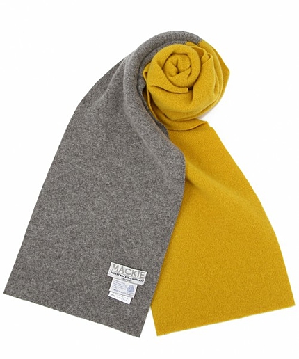 ＜ROBERT MACKIE＞ 2TONE MUFF/マフラー