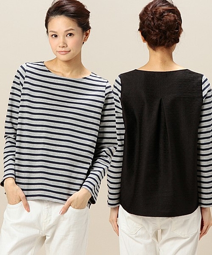 BYBC バスクボーダー×バックリングジャカード プルオーバー