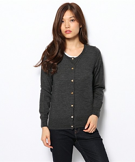 ＜closet story＞ アソートボタン クルーカーディガン