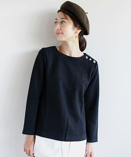 BYTF 鹿の子肩ビジュープルオーバー