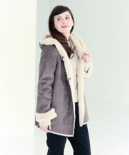 【店舗限定】フェイクムートンコート/ae FAKE MOUTON CT