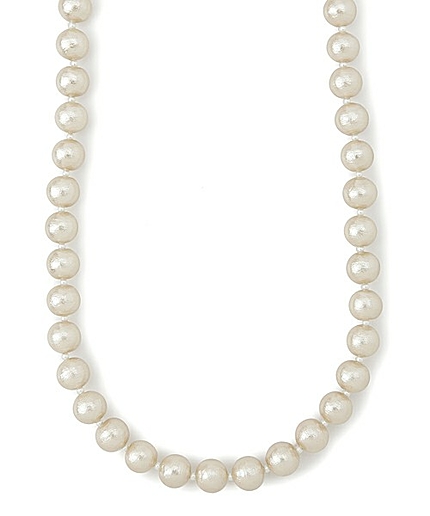 コットンパールロングネックレス