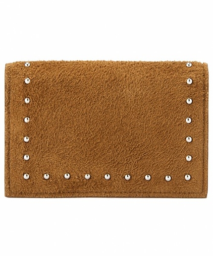 BY スエード スタッズ カード ケース