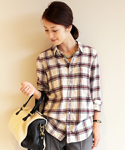 BYBC ∵ネルチェックシャツ §