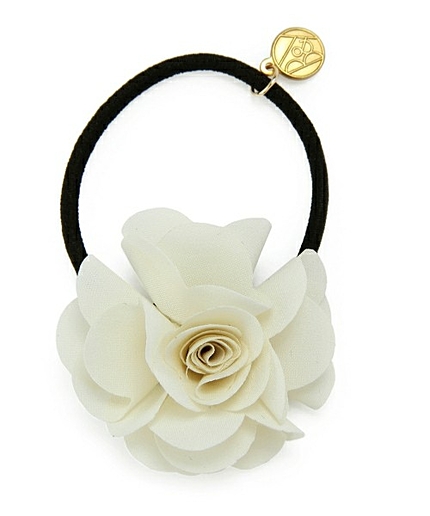 BYSF ファブリックフラワーヘアゴム3▽ ◇