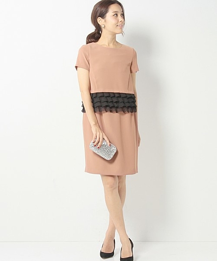 JPRD スソフリル プルオーバー/キャミ ワンピースセット / 結婚式