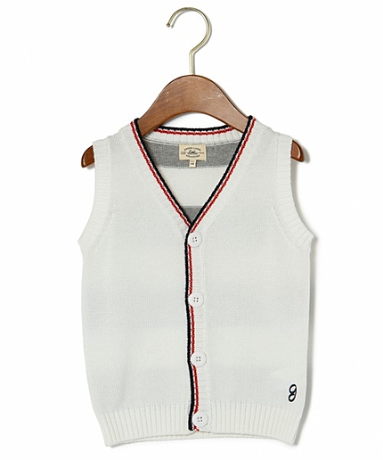 コットン ラインベスト