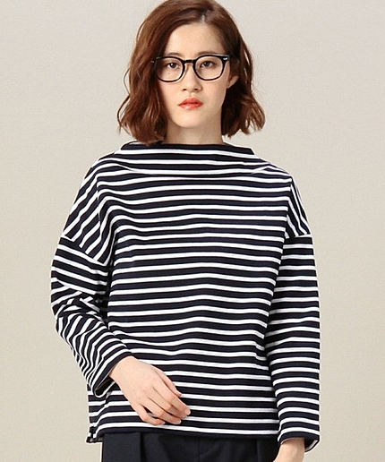 BYBC ハードコットンボーダーワイドロングスリーブ