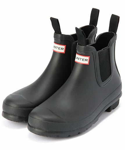 BYRI HUNTER サイドゴア ショートレインブーツ