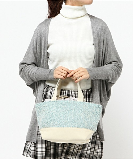 <closet story>キャンバス モコモコトート