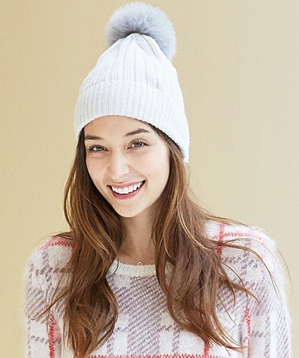 GC フォックスポンポンニットキャップ