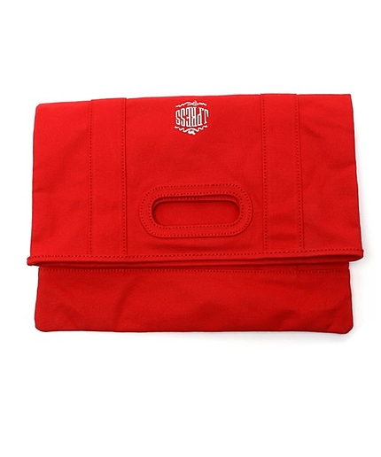 コットンキャンバスクラッチバッグ