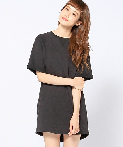 ◆the fifth　ブラックショートスリーブワンピース/◆the/f BLK SSL OP