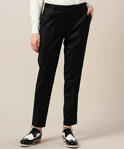 BYTF ストライプ＆ソリッド サキソニーパンツ