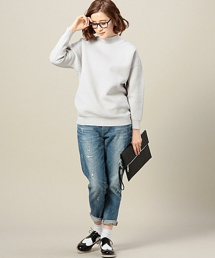 BYBC RED CARD ダメージデニムパンツ